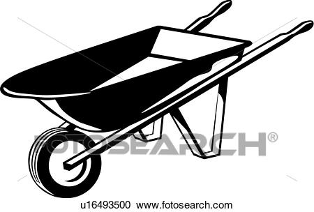 450x304 Tool Clipart Wheelbarrow - Wheelbarrow Drawing
