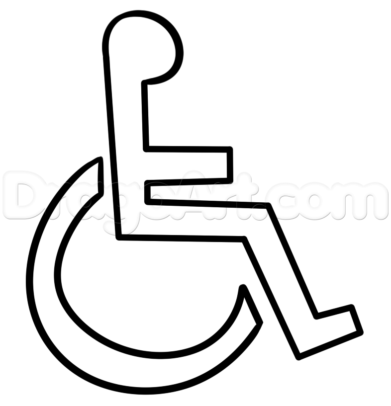 How To Draw A Wheelchair Step By Step Easy