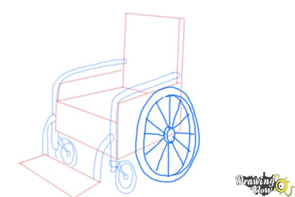 Инвалидная коляска как рисовать