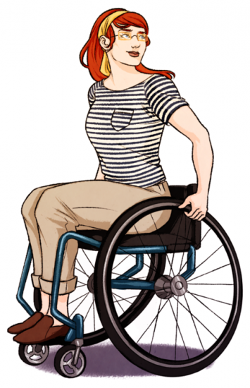 355x550 illustrating wheelchairs draw me a story drawing cartoon - Wheelchair Drawing
