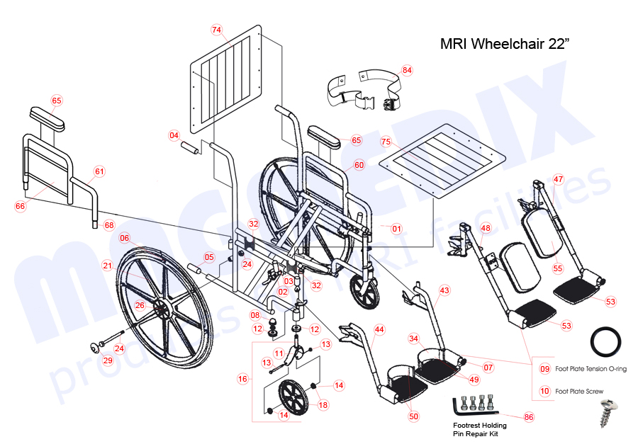 900x627 mri wheelchair parts - Wheelchair Drawing