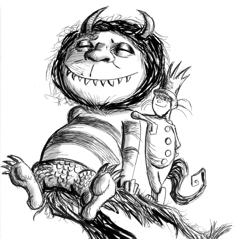 900x913 rog hernandez where the wild things are - Where The Wild Things Are Drawing