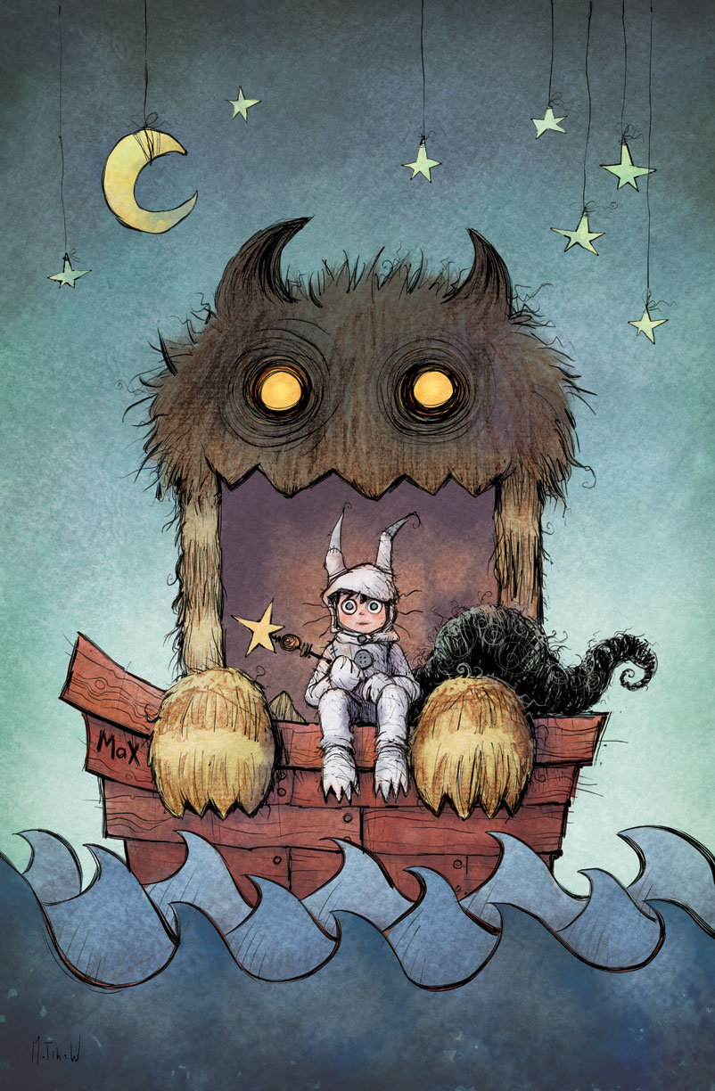 802x1224 where the wild things are fan art on we heart it - Where The Wild Things Are Drawing