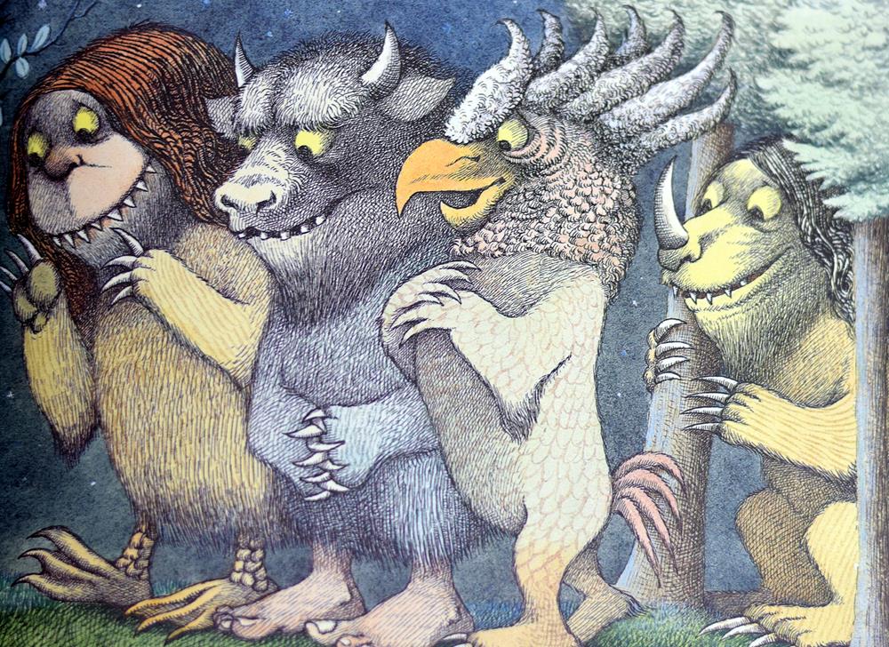 1000x728 where the wild things are maurice sendak first edition - Where The Wild Things Are Drawing
