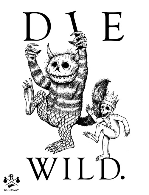 500x654 Drawing Illustration Art Book Ink Runaway Streetwear Where - Where The Wild Things Are Drawing