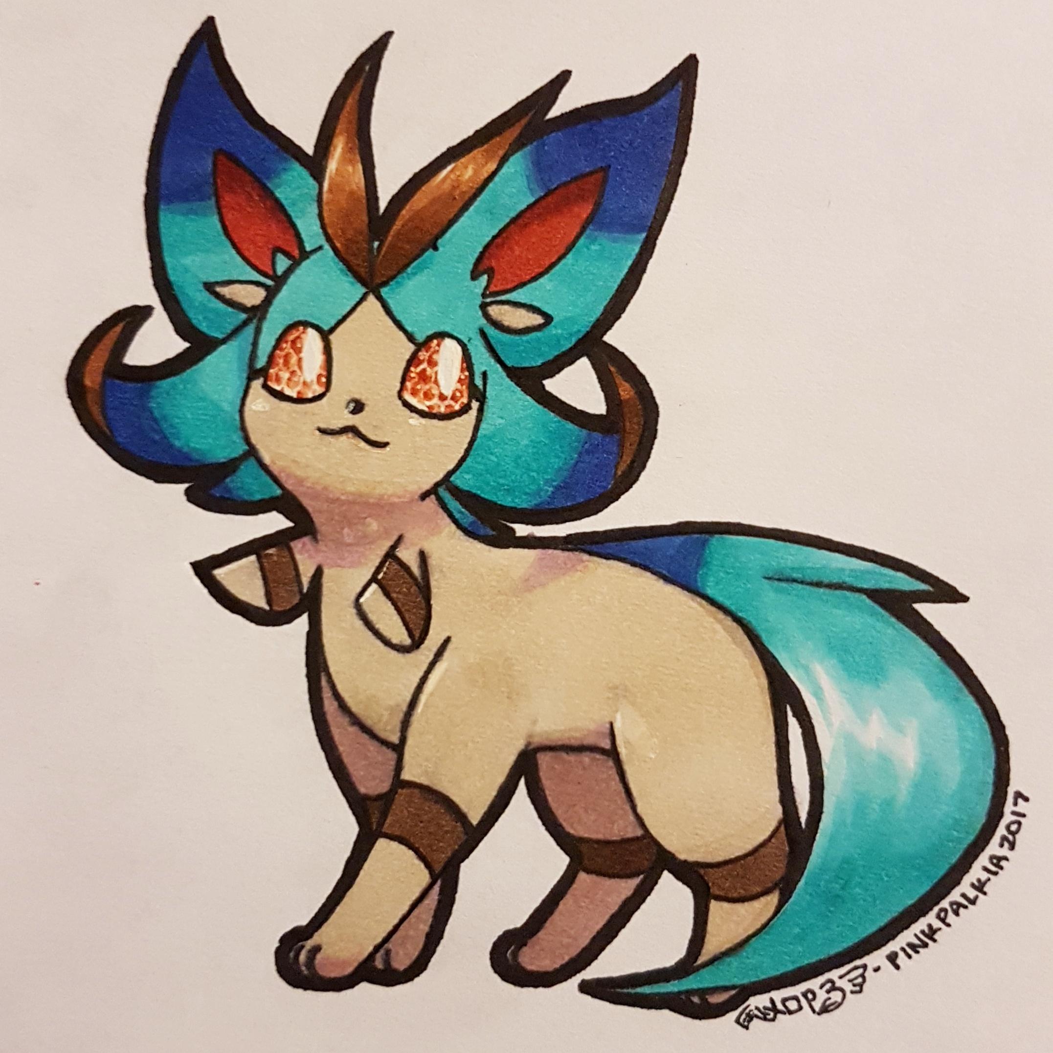 2153x2153 oc art using what i learned while drawing all of the eeveelutions...