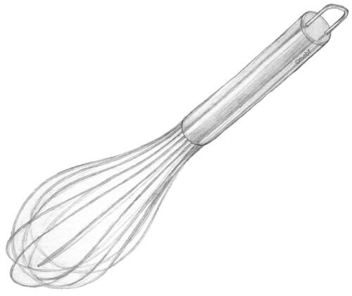500x421 drawing a day, december - Whisk Drawing