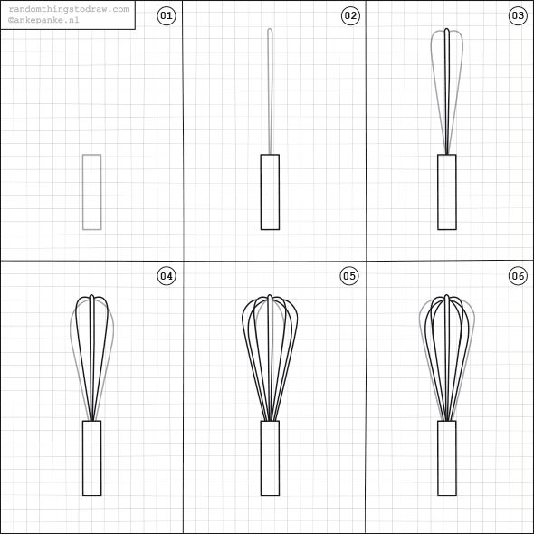 590x590 learn how to draw fun things with easy instructions art - Whisk Drawing