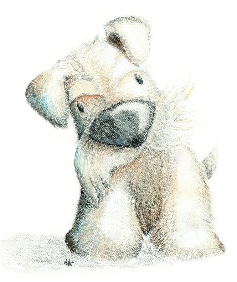 757x900 ropito the whisker dog painting - Whisker Drawing