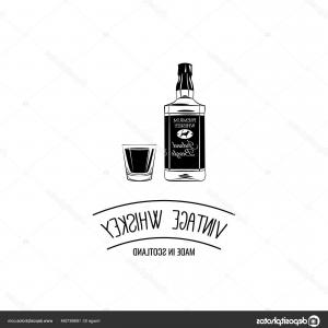 300x300 photostock vector poster bottle whiskey lettering the best choice - Whiskey Bottle Drawing