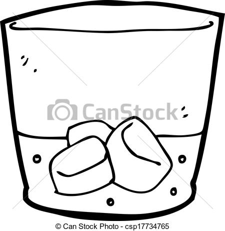 450x461 cartoon whiskey in glass - Whiskey Glass Drawing
