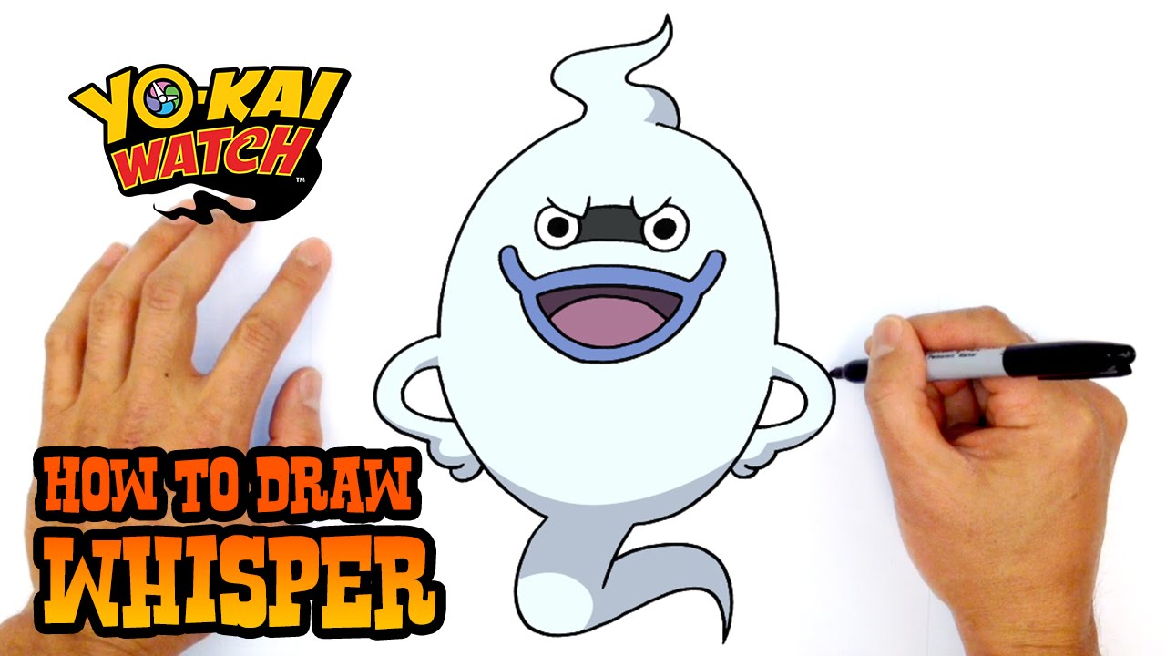 1280x720 How To Draw Whisper Yo Kai Watch - Whisper Drawing