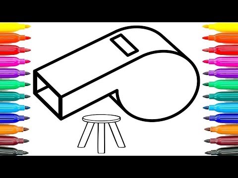 480x360 How To Draw Whistle For Kids - Whistle Drawing