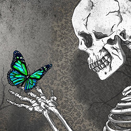500x500 The Skeleton Butterflyart,digital Print,poster - White Butterfly Drawing
