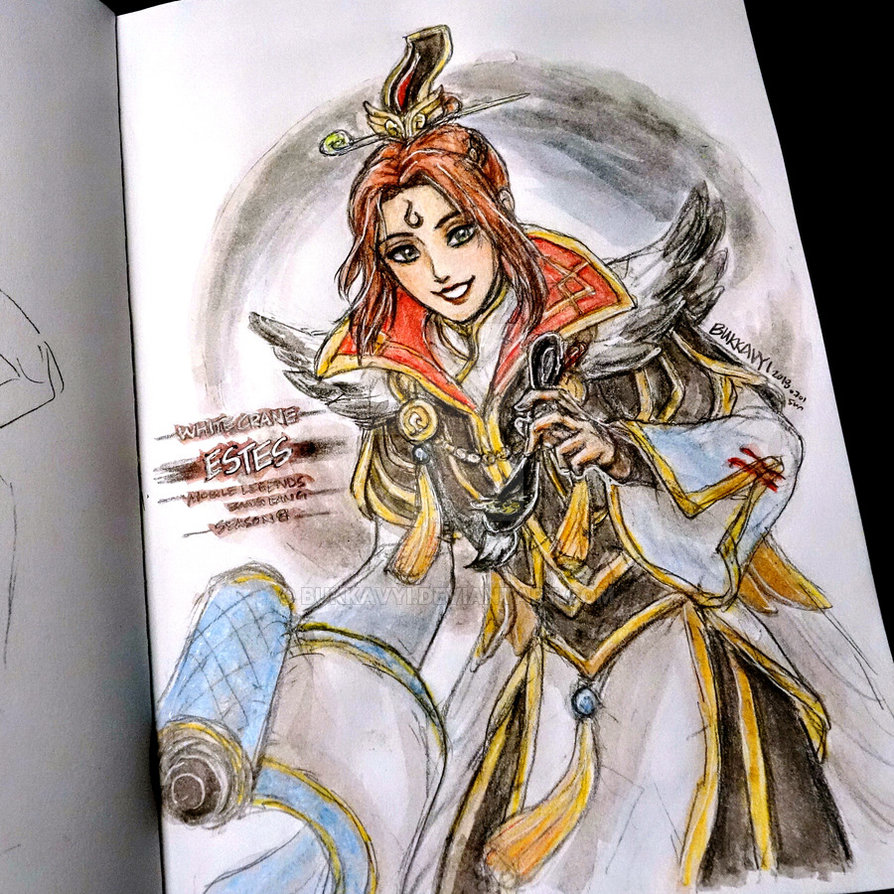 894x894 White Crane Estes - White Crane Drawing