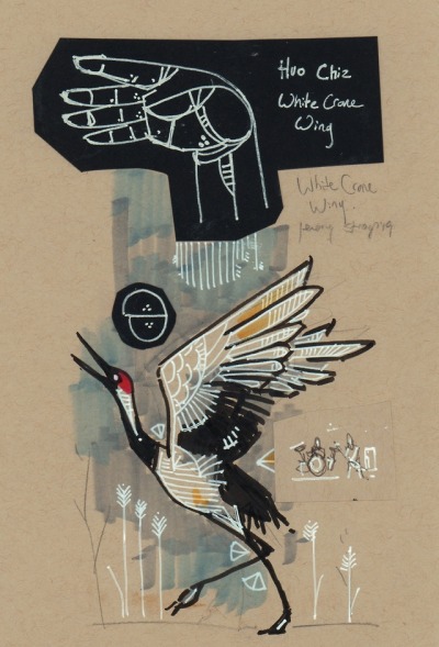 400x589 White Crane Kung Fu Tumblr - White Crane Drawing