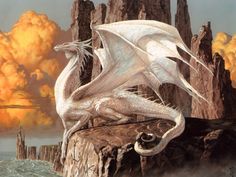 White Dragon Drawing