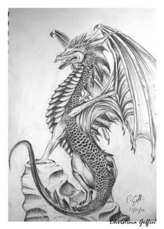 White Dragon Drawing at PaintingValley.com | Explore collection of ...