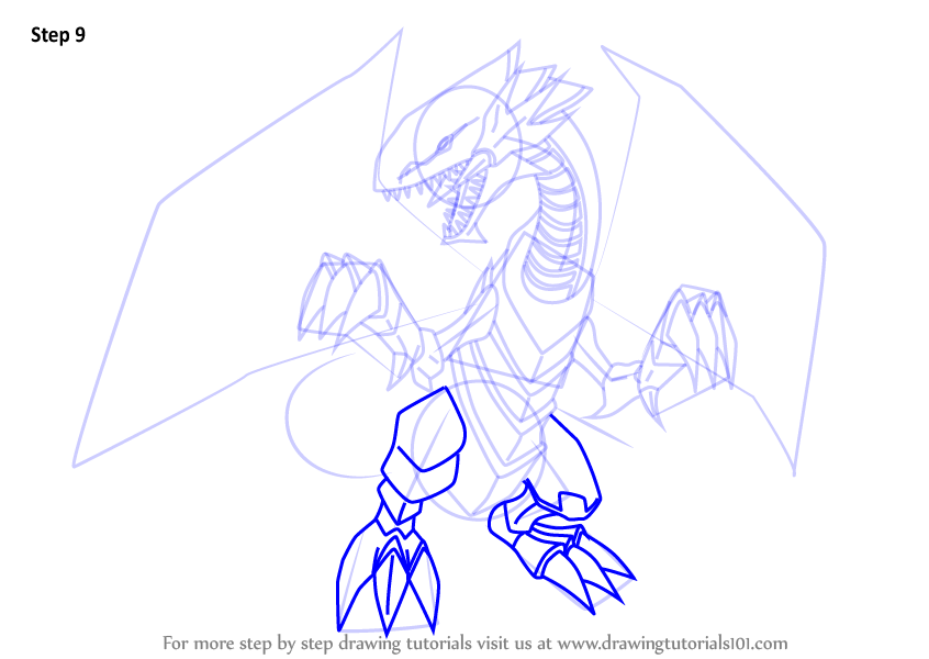 846x600 Learn How To Draw Blue Eyes White Dragon From Yu Gi Oh! Official - White Dragon Drawing