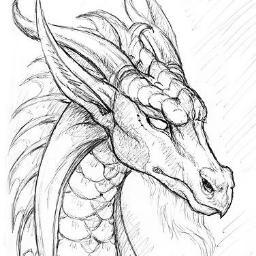 256x256 White Dragon Comics - White Dragon Drawing