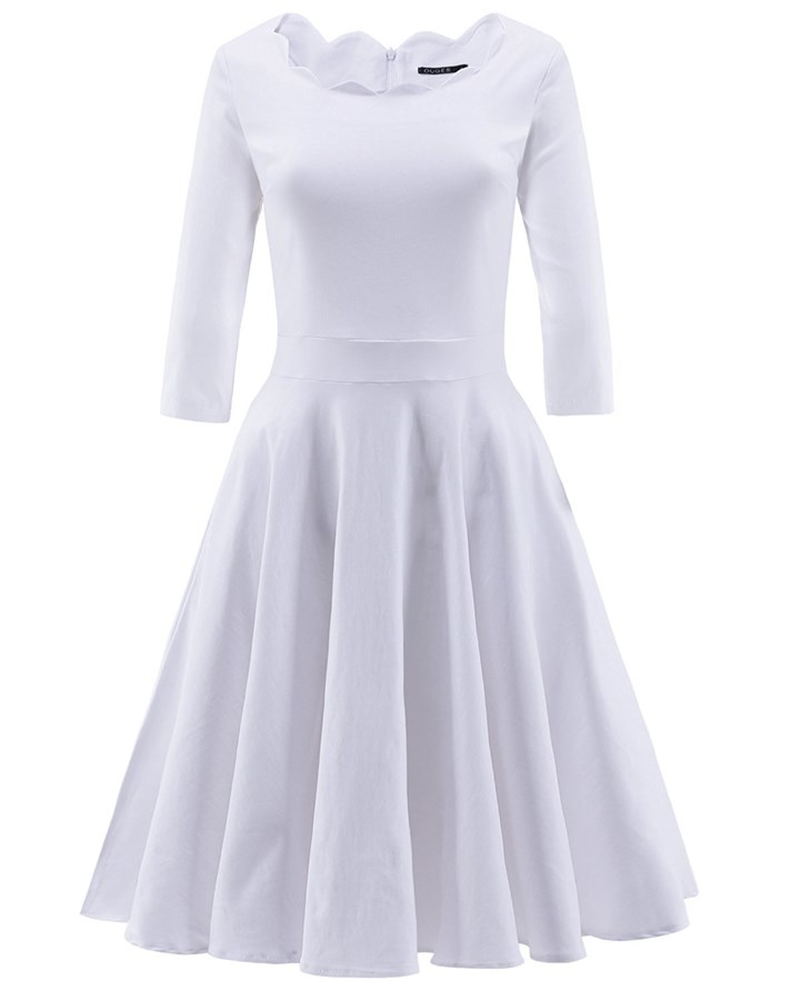 White Dress Drawing at PaintingValley.com | Explore collection of White ...