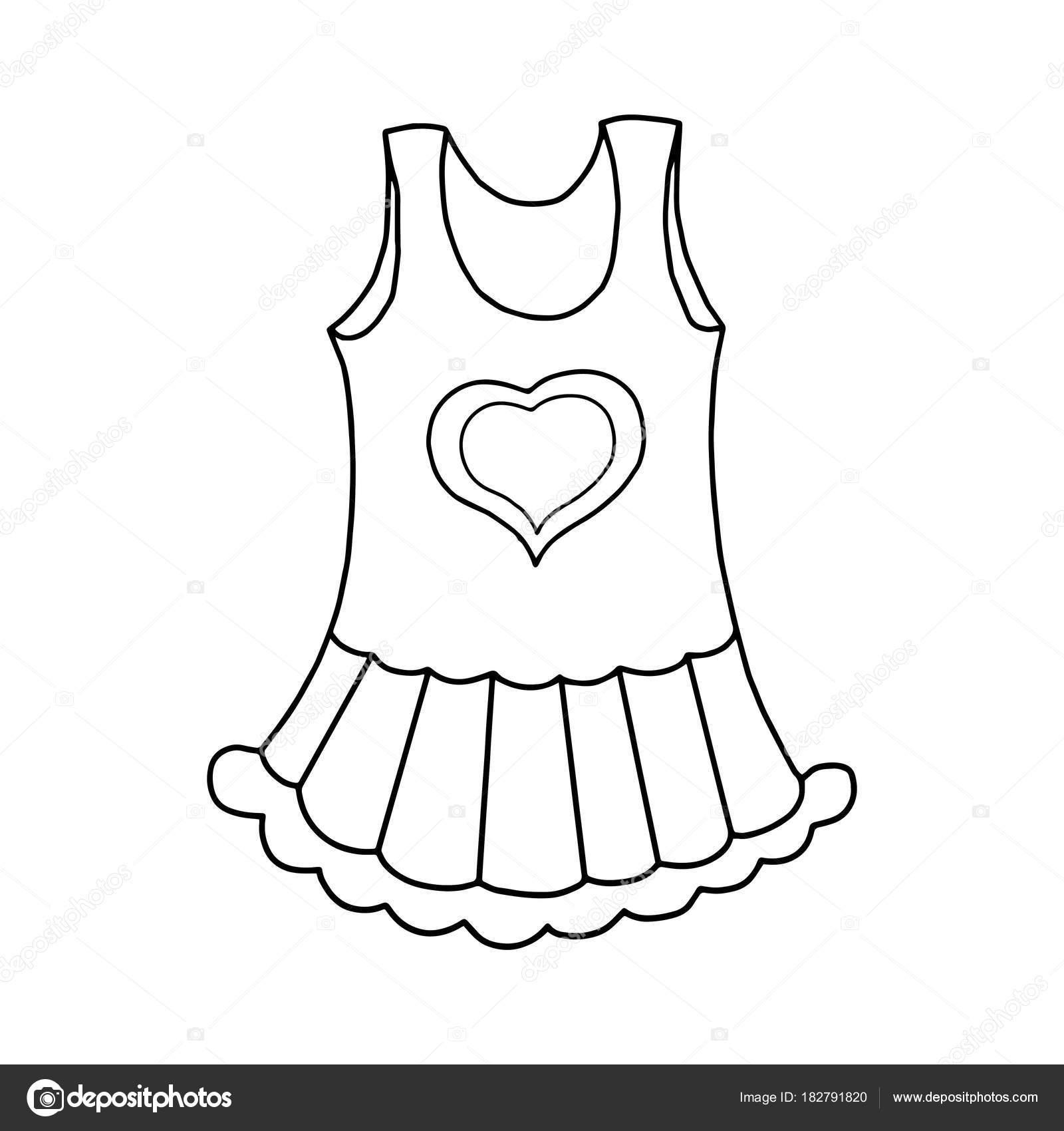 1600x1700 Childrens Drawing Dress For Free Download - White Dress Drawing