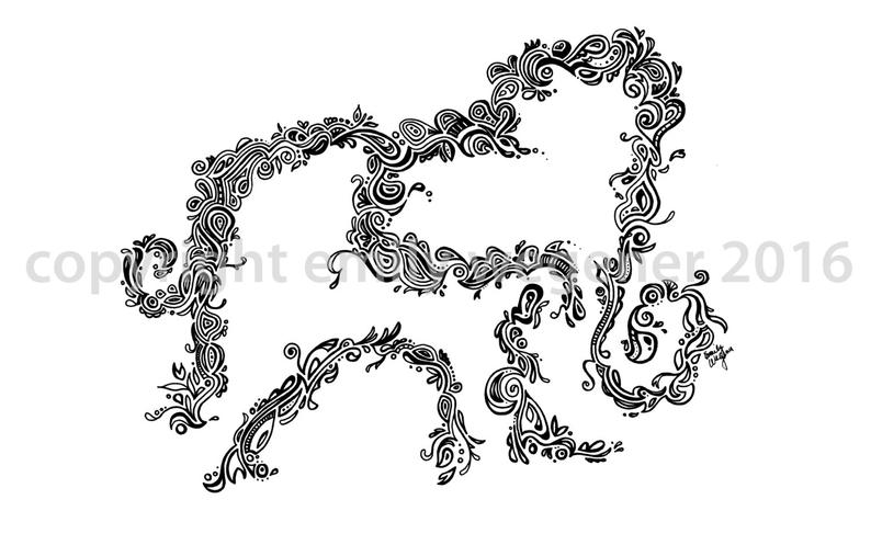 794x497 black and white elephant love print elephant heart drawing etsy - White Elephant Drawing