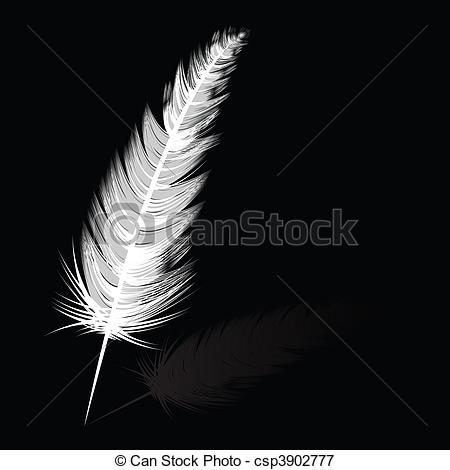 450x470 white feather illustrations and clipart white feather - White Feather Drawing