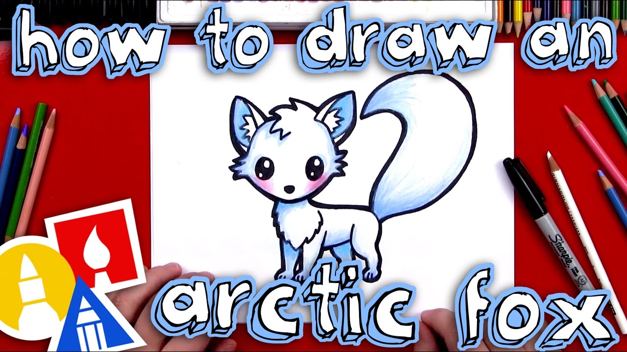 1280x720 How To Draw An Arctic Fox - White Fox Drawing