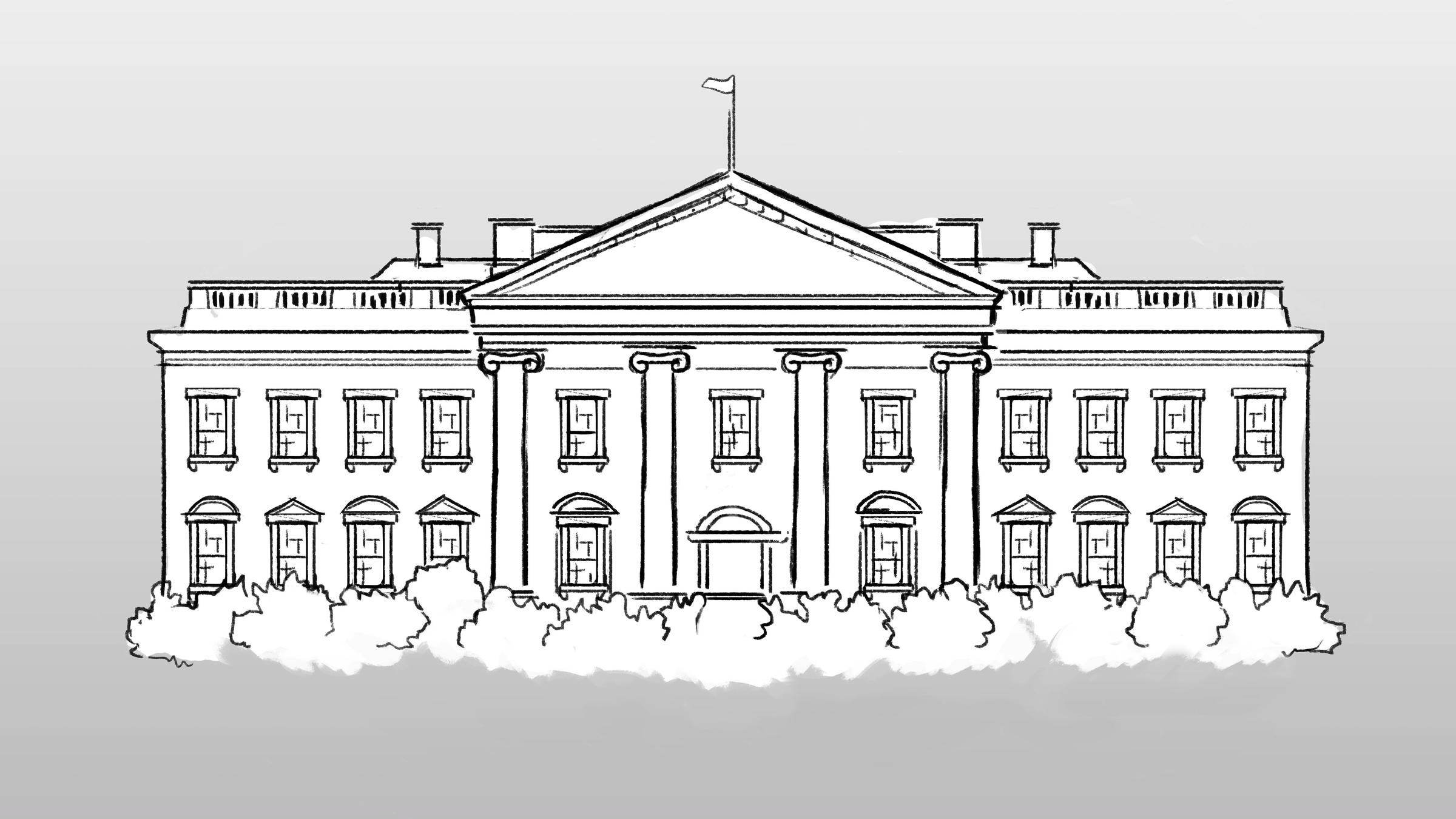 2400x1350 Live Stream Trump On Border Security Waer - White House Line Drawing