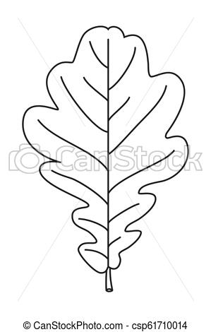 299x470 line art black and white oak leaf seasonal fall plant symbol - White Oak Leaf Drawing