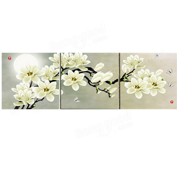 600x600 white orchid combination painting on canvas frameless drawing - White Orchid Drawing