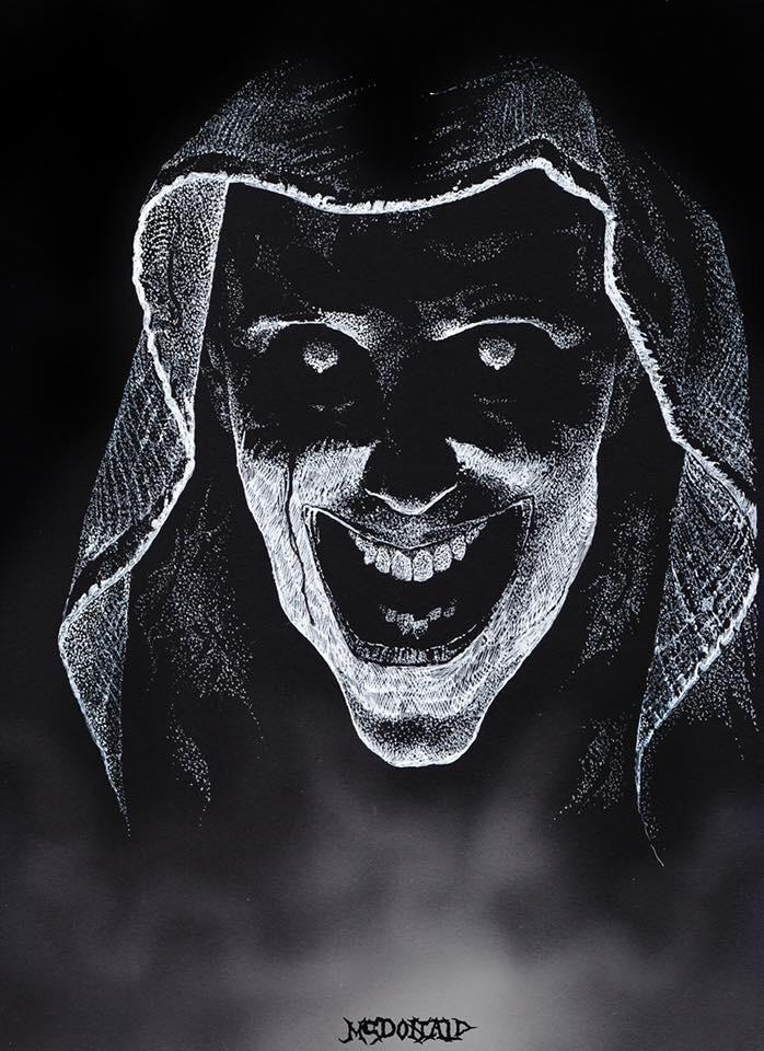 698x960 my dad's latest drawing, white gel pen on black paper and white - White Pen For Drawing