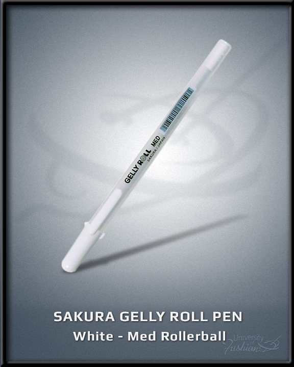 576x720 Sakura Gelly Roll Pen White Med Point - White Pen For Drawing