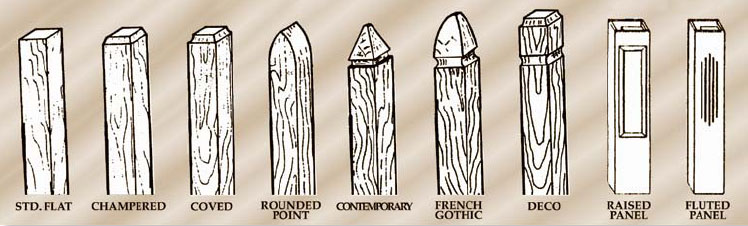 748x226 eastern white cedar fence - White Picket Fence Drawing