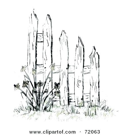 450x470 fence drawing how to draw a fence step fence drawing symbol - White Picket Fence Drawing
