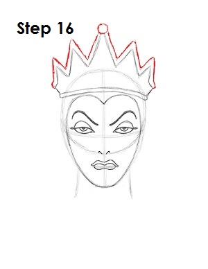 300x388 How To Draw The Evil Queen - White Queen Drawing