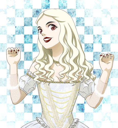 461x500 the white queen pics alice in wonderland fanart, alice - White Queen Drawing