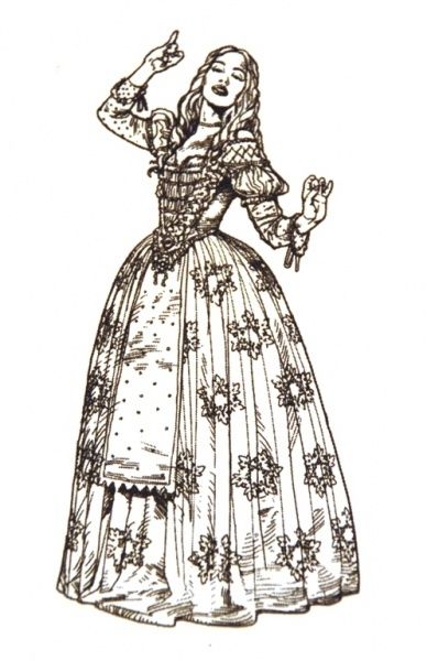 388x600 Tim Burton's Alice In Wonderland Concept Art For Mirana, The White - White Queen Drawing
