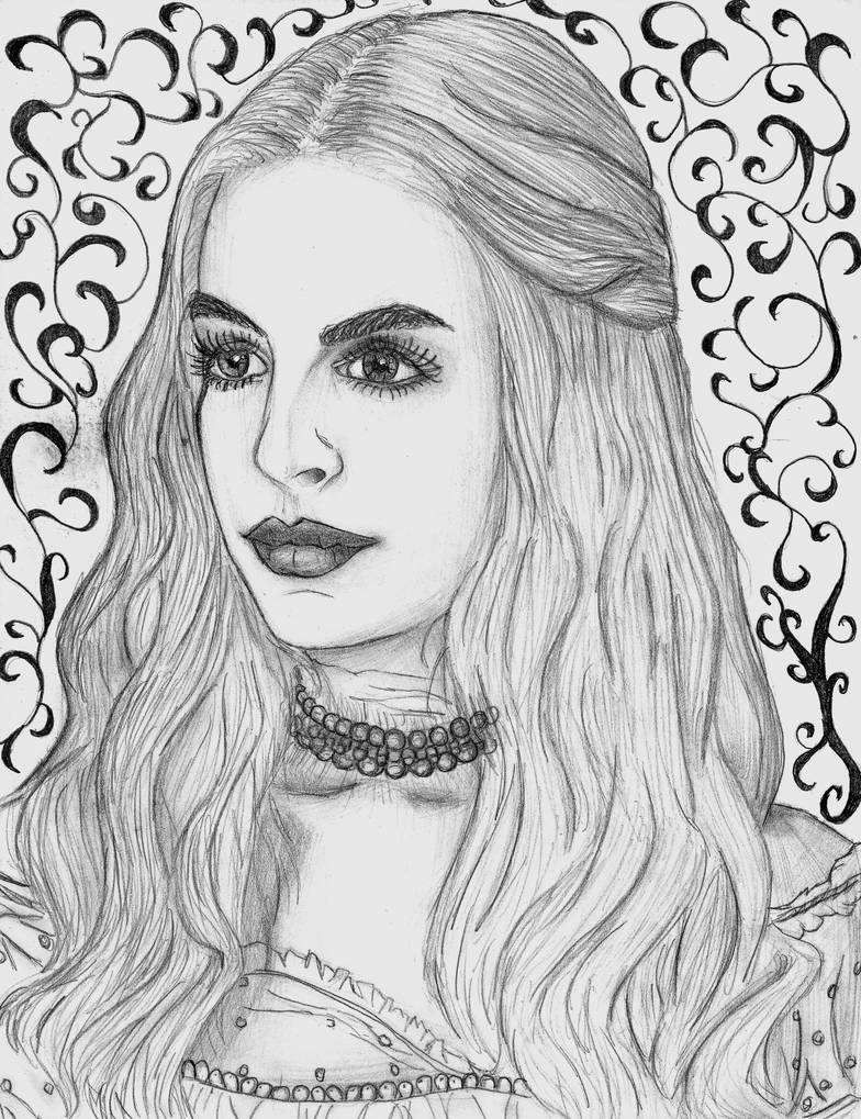 784x1019 White Queen - White Queen Drawing