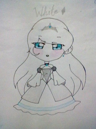 320x427 My View On The White Queen Of Underland - White Queen Drawing