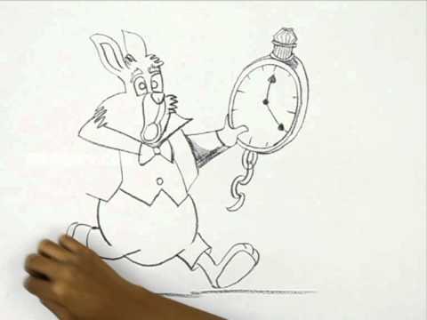 480x360 how to draw the white rabbit alice in wonderland - White Rabbit Alice In Wonderland Drawing