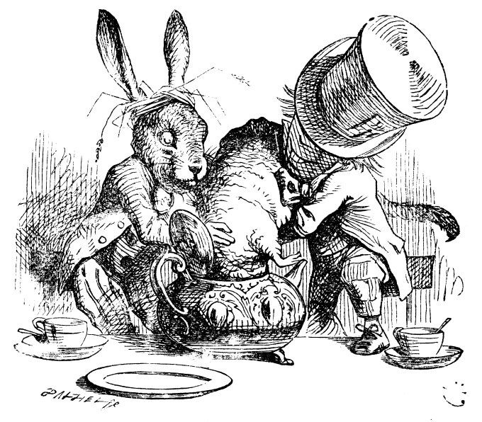 680x596 Sir John Tenniel's Classic Illustrations Of Alice's Adventures - White Rabbit Alice In Wonderland Drawing