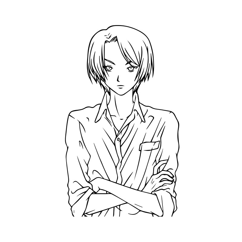 800x800 White Shirt Drawing Anime - White Shirt Drawing