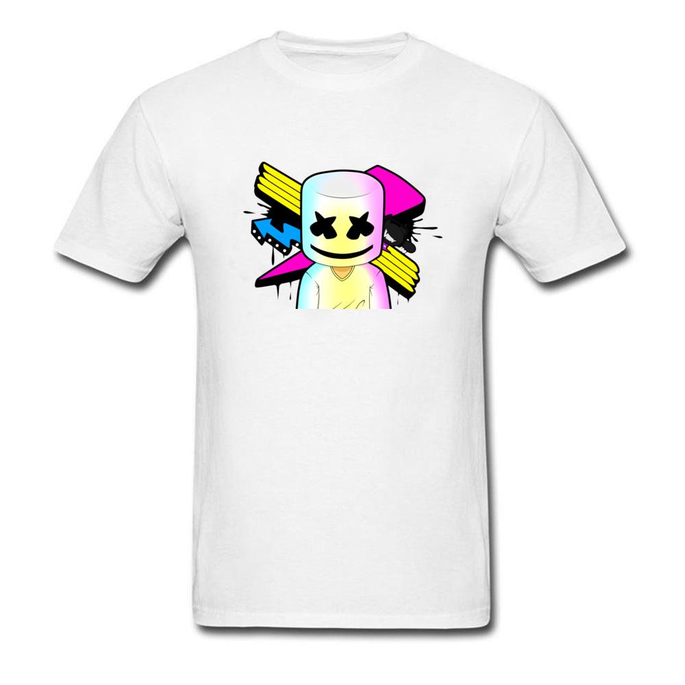 1000x1000 colorful marshmello tshirt funny print drawing t shirt russia - White T Shirt Drawing