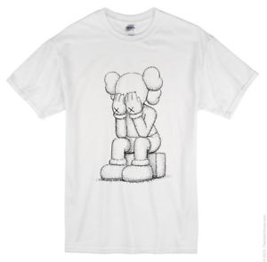 300x295 new uniqlo x kaws white t shirt the kaws companion passing through - White T Shirt Drawing