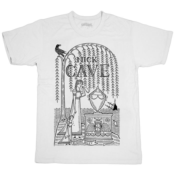 700x700 nick cave lyrics t shirt clothing nick cave official uk store - White T Shirt Drawing