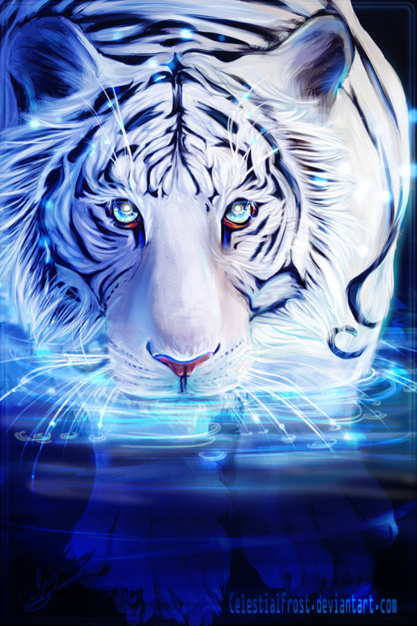 600x900 Easy Way To Draw A Tiger - White Tiger Face Drawing