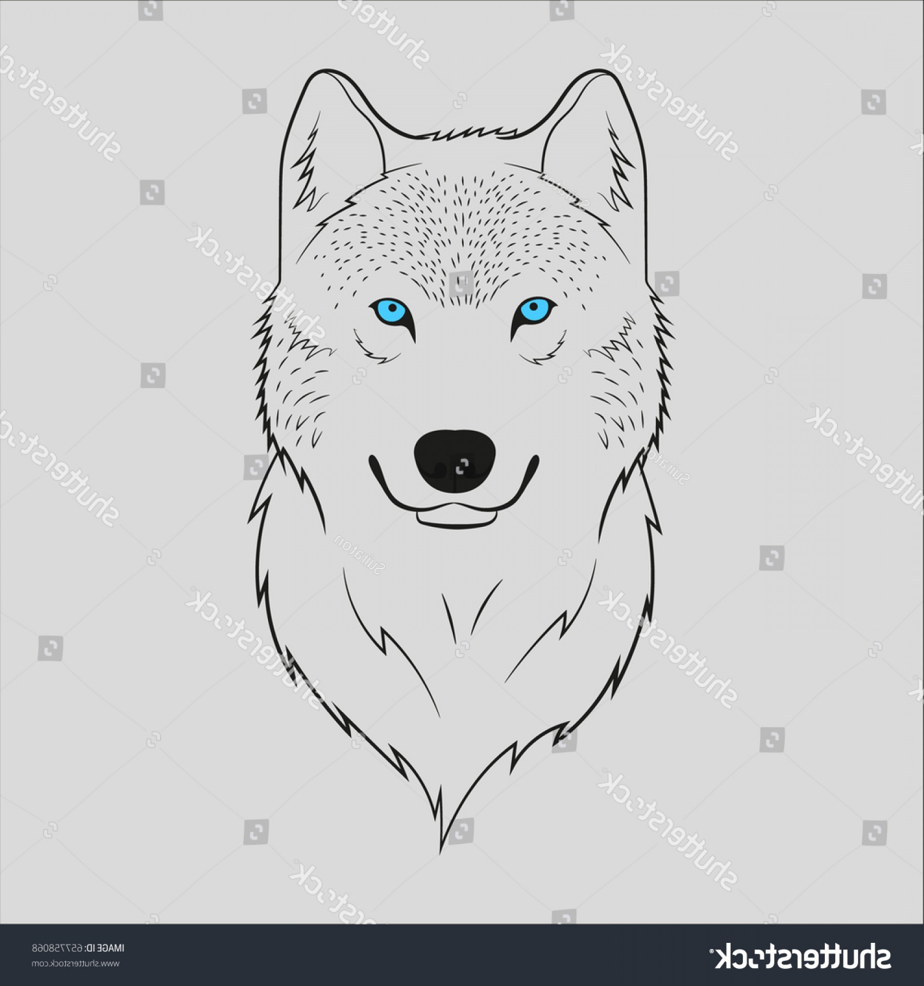 1800x1920 White Wolf Blue Eyes Vector Soidergi - White Wolf Drawing