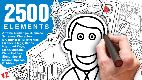 590x332 whiteboard animation pack - Whiteboard Drawing Video